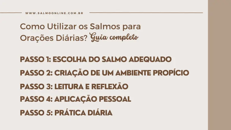 Imagem Como utilizar os Salmos para orações diárias? Guia Completo