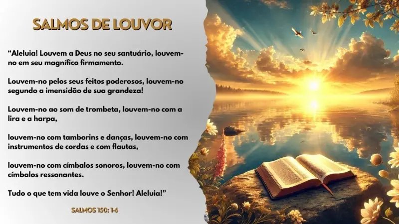 Imagem Salmos de Louvor: Convite a Adoração e Conexão com Deus